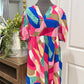 Womens Emory Rose Abstract Dress Medium NWT