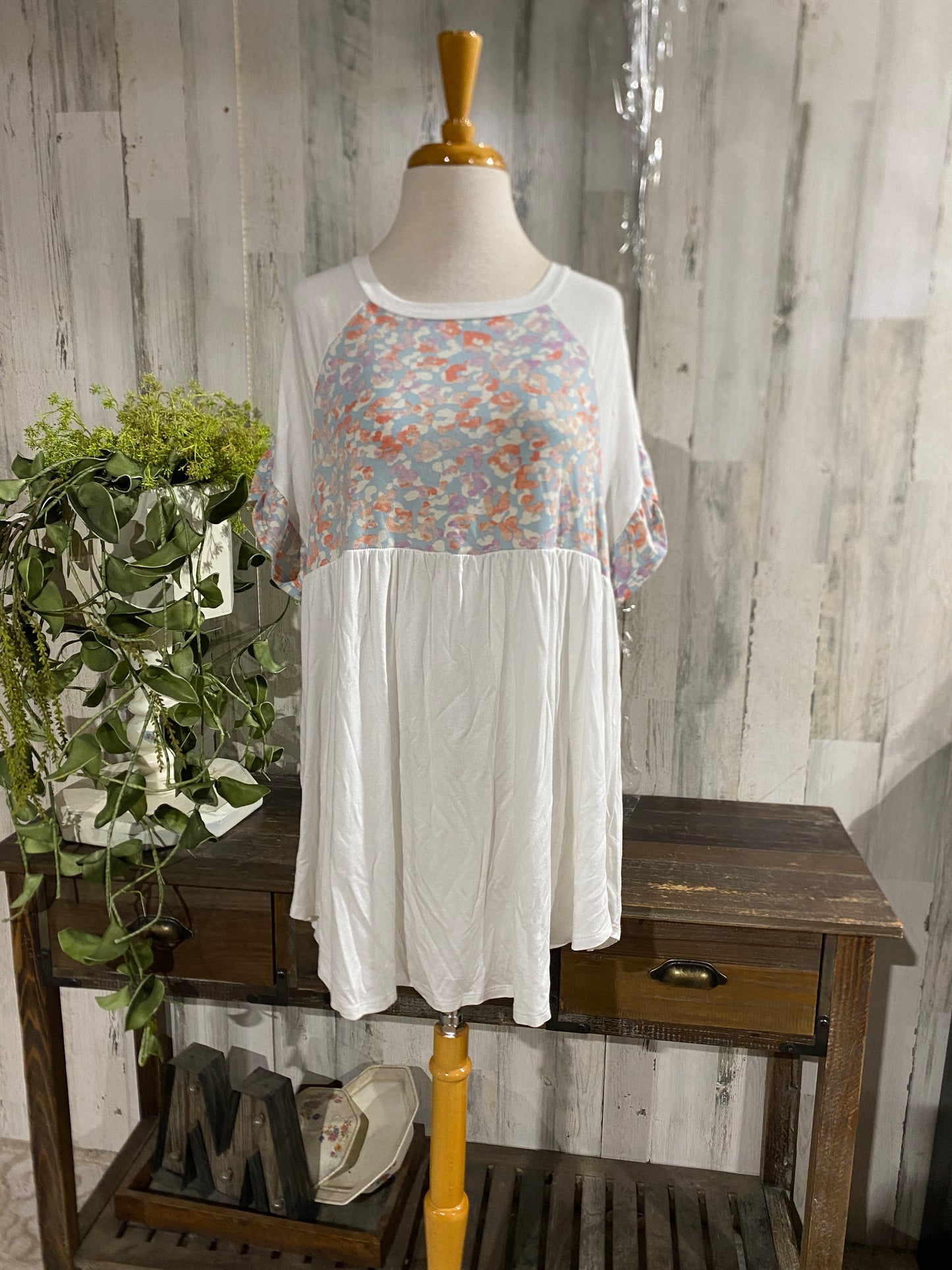 Womens P&rose Top Sz 1XL