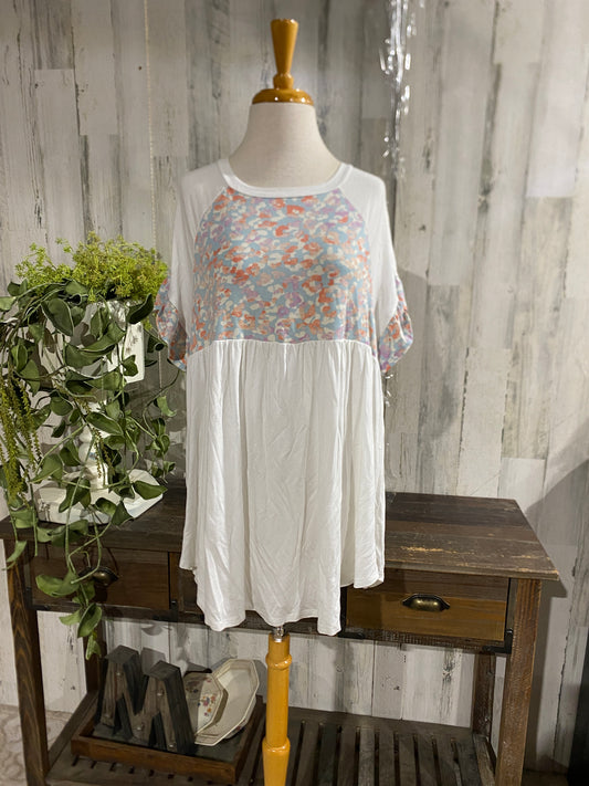 Womens P&rose Top Sz 1XL
