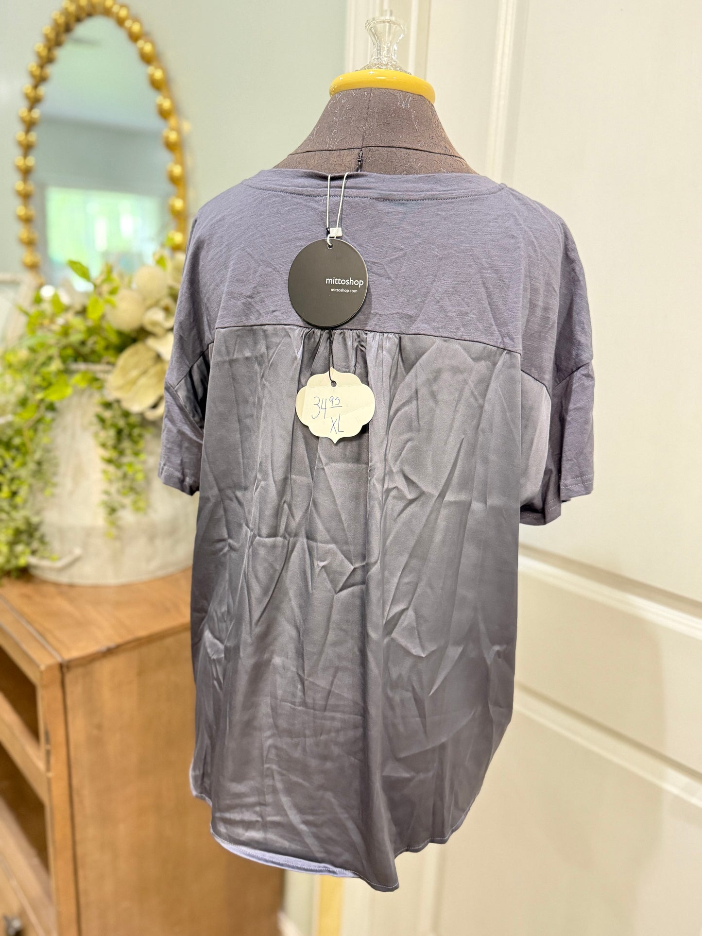 Womens Mittoshop Pocket Tee Large NWT