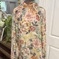 Womens 2Hearts Floral Blouse Large EUC