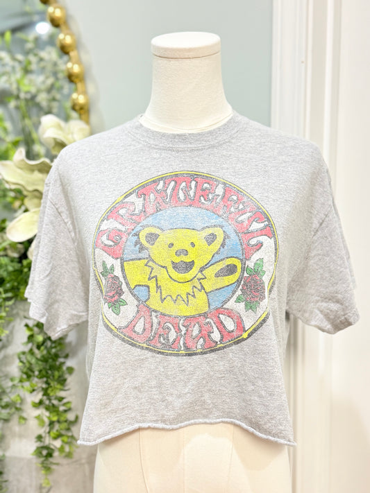 Womens Grateful Dead Cropped Tshirt Small EUC