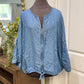 Womens Marc New York Denim Blouse 3X EUC
