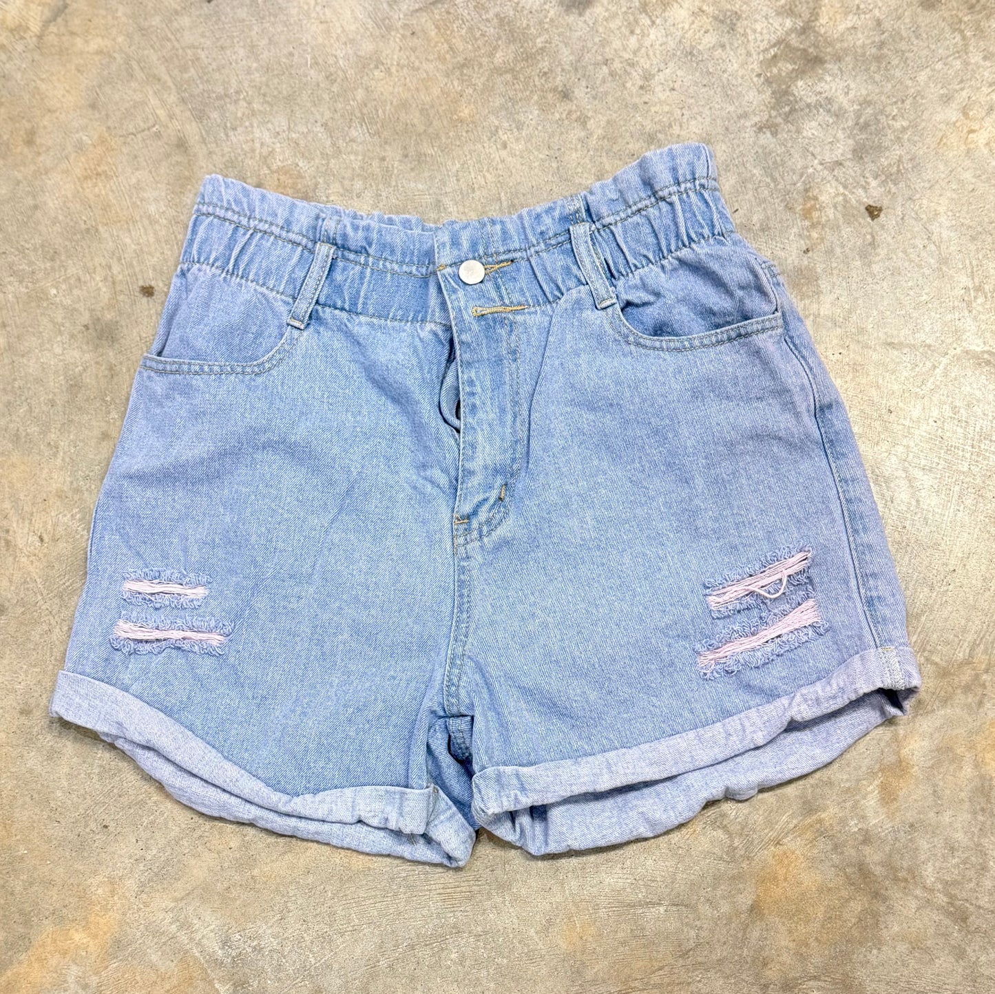 Womens Urban Daisy Denim Shorts Large EUC