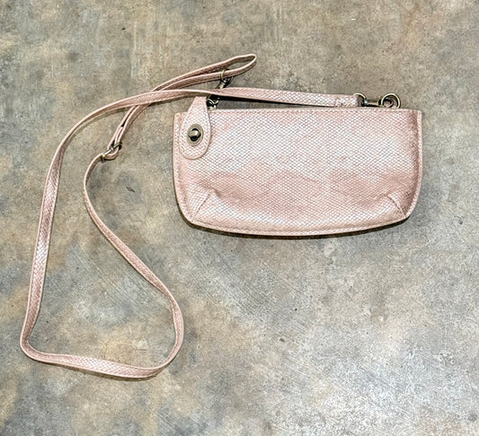 Pink Snakeprint Crossbody EUC