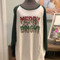 Womens 3/4 Sleeve Christmas Tee Size 3X