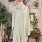 Womens Entro Green Stripe Midi Dress 2X EUC