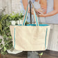 KatyDid Beach Life Canvas Tote GUC
