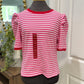 Womens Rebecca Minkoff Stripe Blouse XL NWT