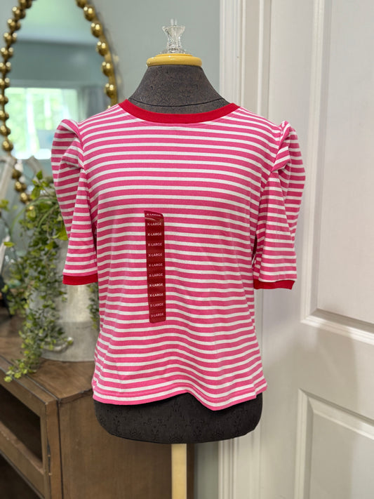 Womens Rebecca Minkoff Stripe Blouse XL NWT