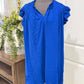 Womens And The Why Royal Blue Dress 1X & 2X NWT