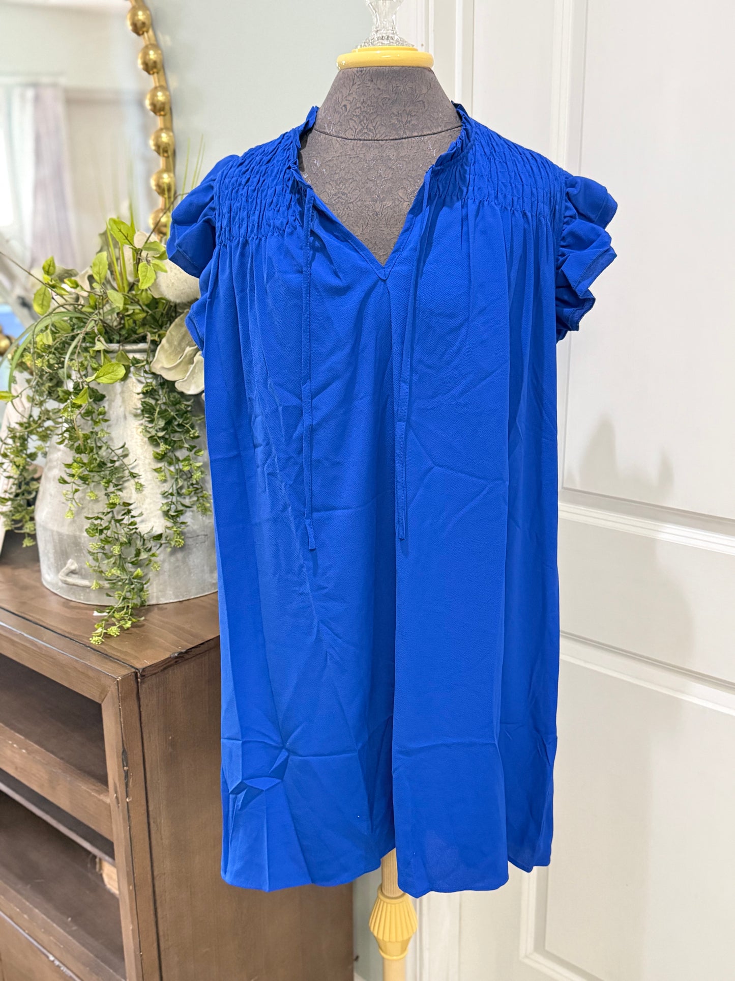 Womens And The Why Royal Blue Dress 1X & 2X NWT