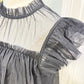 Womens Joie Black Tulle Blouse Medium EUC