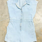 Womens Cloud Ten Denim Romper Large EUC