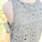 Womens Black Eyelet Dress Small NWT