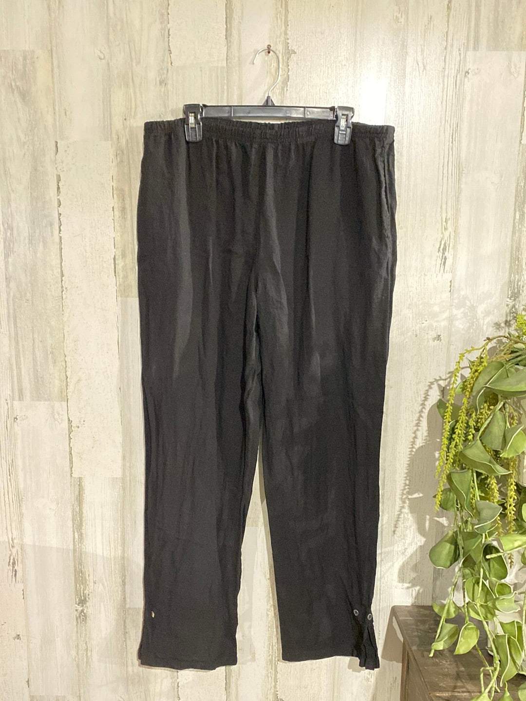 Womens Black Linen Pants XXL Test