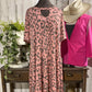 Womens Blush Leopard Dress 1XL