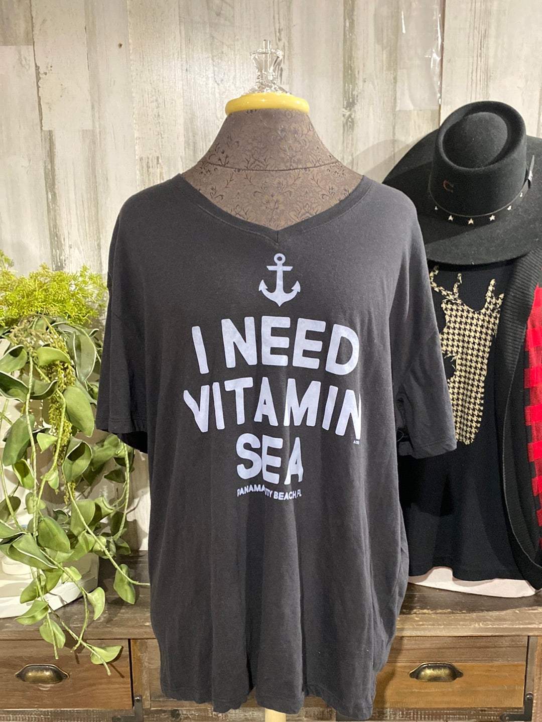 Womens I Need Vitamin Sea Tshirt XL