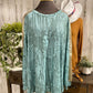 Womens Sequin Sleeved Cactus Top 2XL