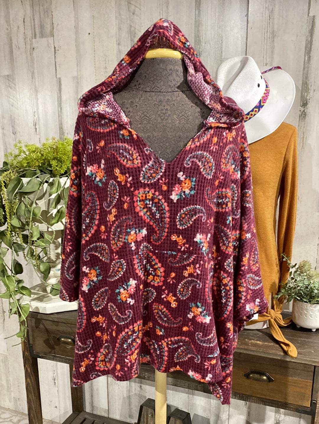 Womens Paisley Therm Hoodie Large
