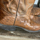 Mens Nocona Full Quill Ostritch Boots Size 9