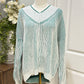 Womens Discount Divas Green Sweater 1XL EUC