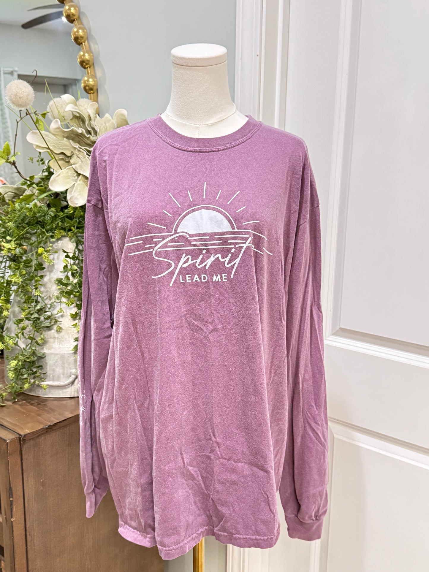 Womens Spirit Lead Me Long Sleeve Tshirt XL EUC