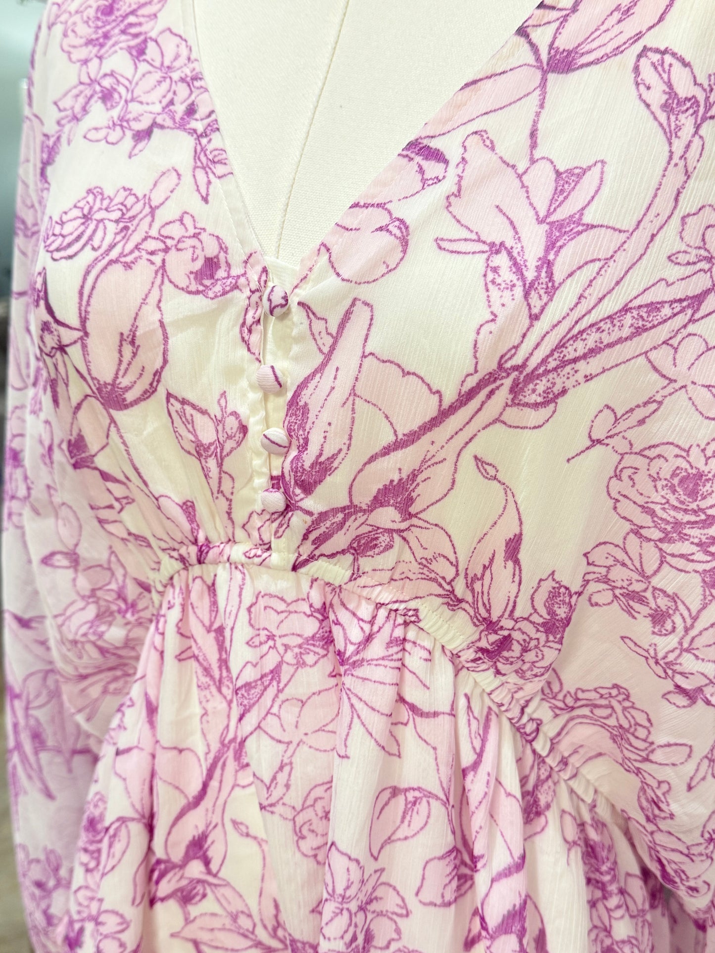 Womens A New Day Floral Dress XL EUC