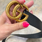 Womens Faux G*cci Belt Large EUC