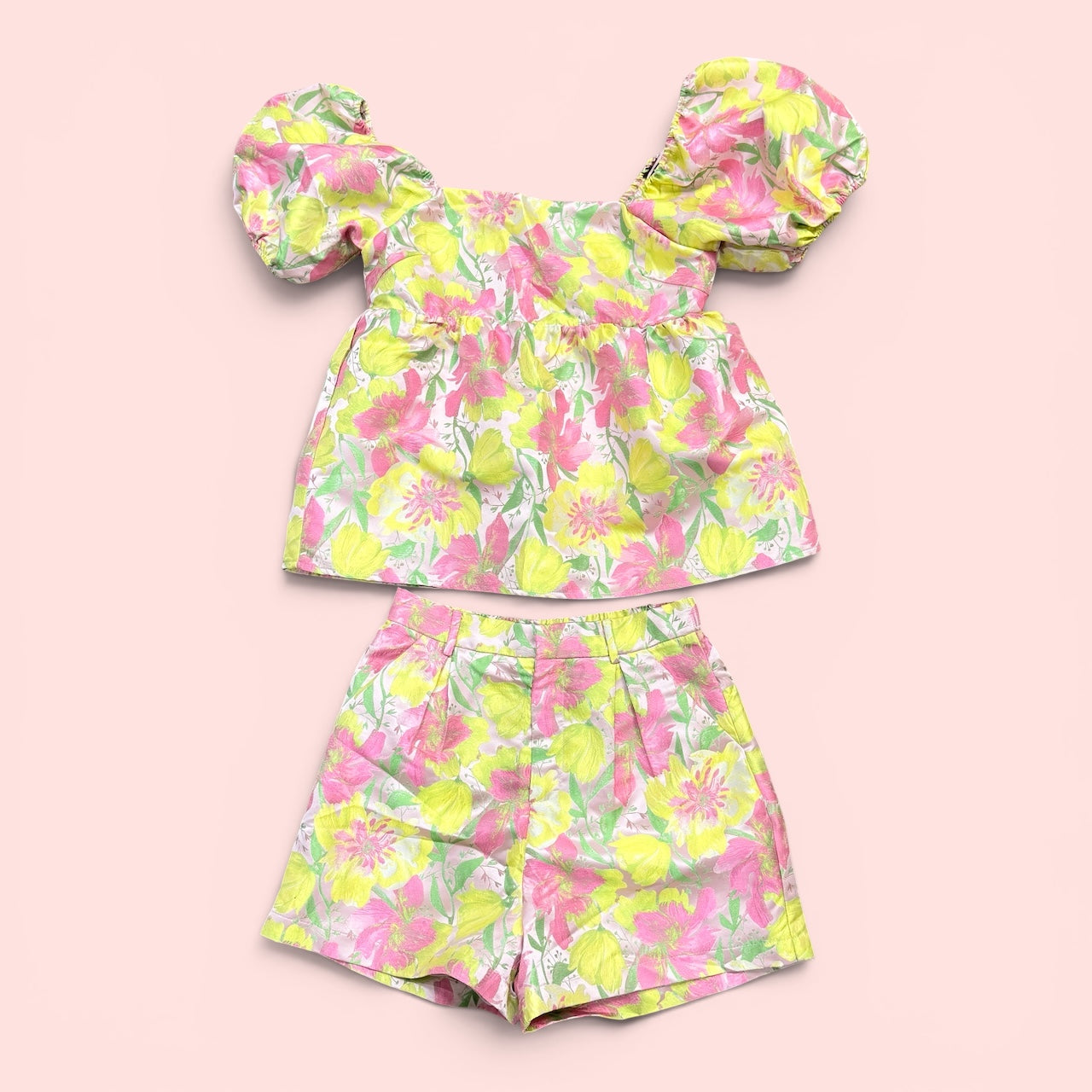 Womens B.Right 2pc Floral Set Medium NWT $70