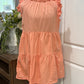 Womens &Merci Orange Flutter Sleeve Dress Medium