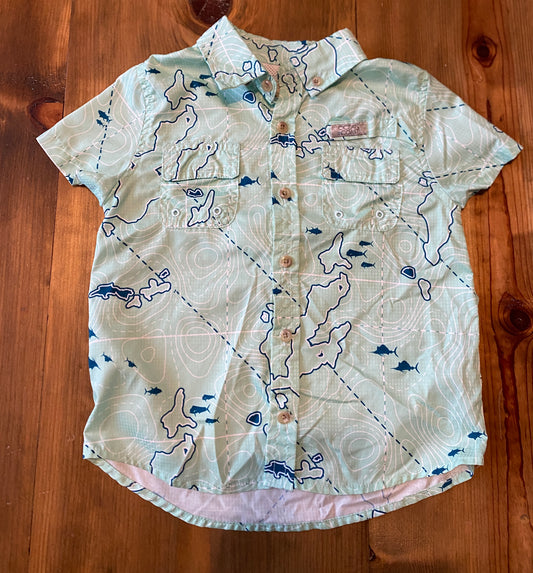 Boys Ocean Coast Button Up Sz 4T