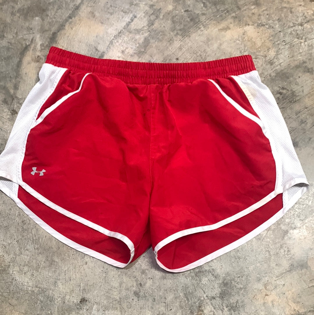 Womens Red Under Armour Shorts Size Medium