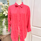Womens Chico's Linen Button Down Medium EUC