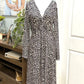 Womens Leopard Maxi Dress Size XL