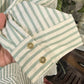 Womens Entro Green Stripe Midi Dress 2X EUC