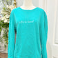 Womens Life Is Good Pullover Large EUC