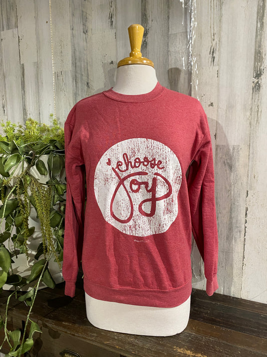 Womens Choose Joy Sweatshirt Small