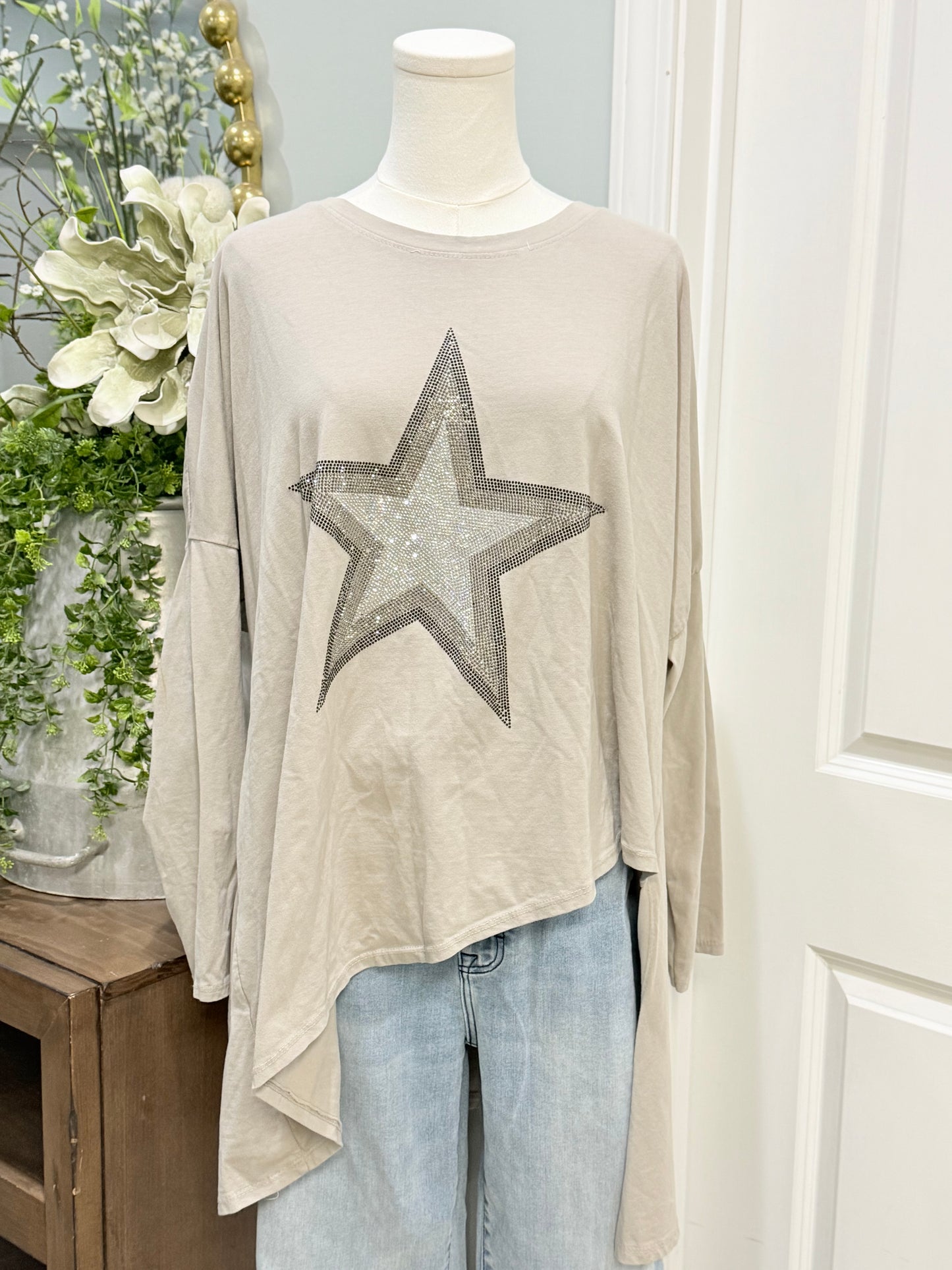 Womens Venti6 Hi-Lo Tshirt Large EUC