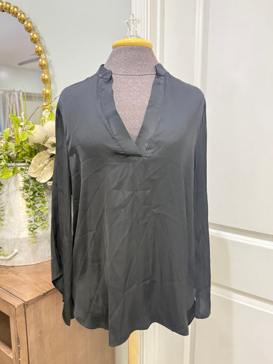 Womens Jodifl Black Lightweight Blouse Medium EUC