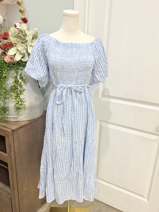 Womens She+Sky Smocked Dress XL EUC