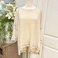 Womens BiBi Waffle Blouse XL EUC