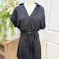 Womens GB Black Wrap Dress Small NWT