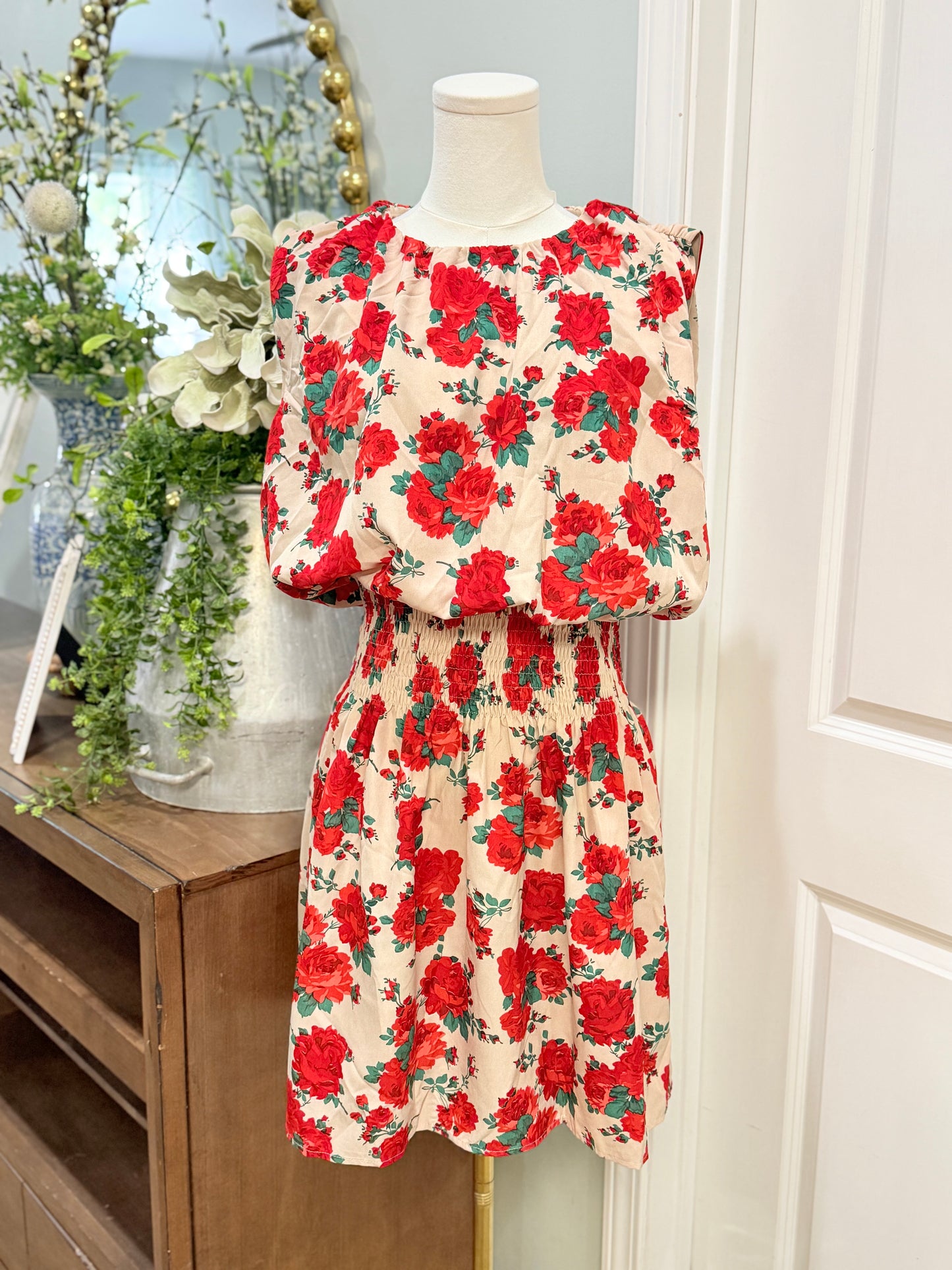 Womens First Love Floral Dress Medium NWT