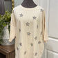 Womens Peach Love Sequin Blouse Small EUC