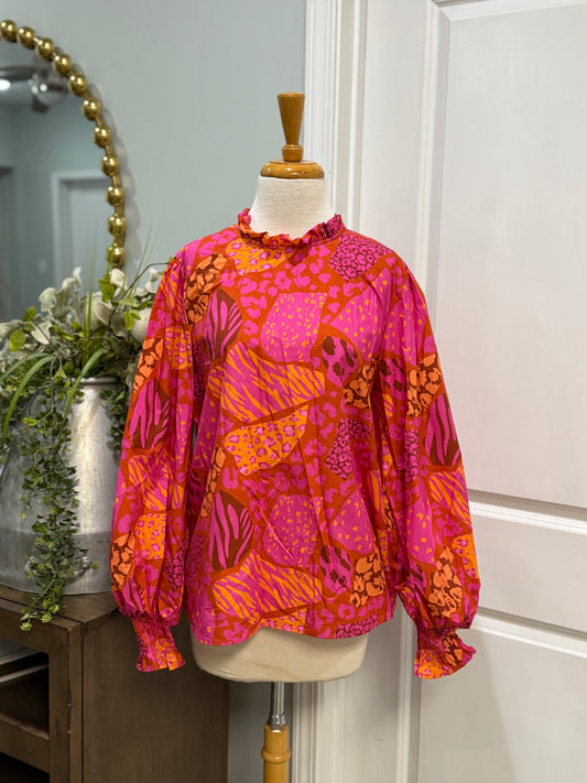 Womens Fantastic Fawn Blouse Size Small NWT $50