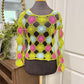 Womens Reclaimed Vintage Crotchet Blouse Small EUC