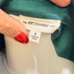 Womens Green Satin Blouse Small EUC