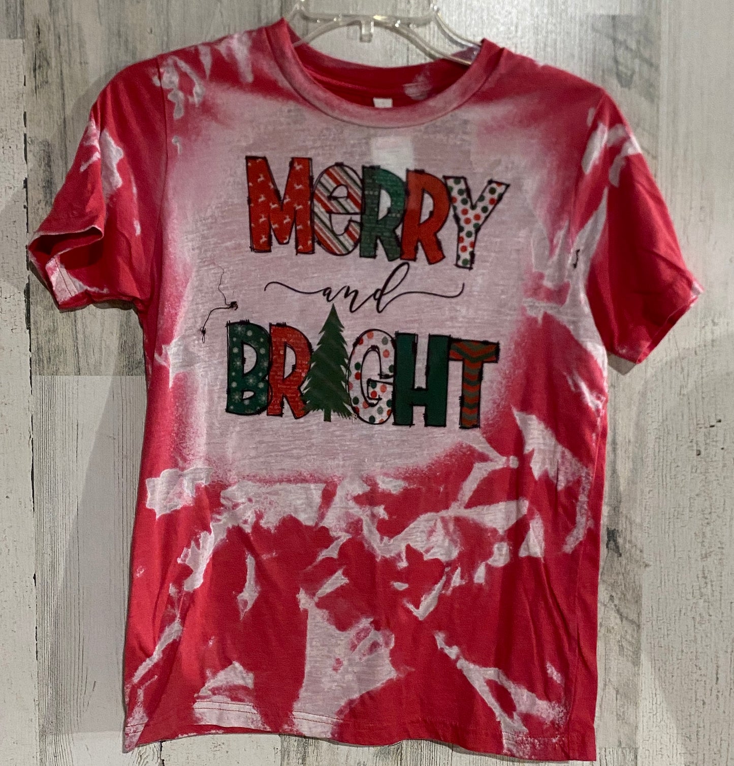 Girls Merry & Bright Canvas Tee Kids XLarge