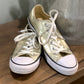 Womens Gold Converse Sneakers Size 10